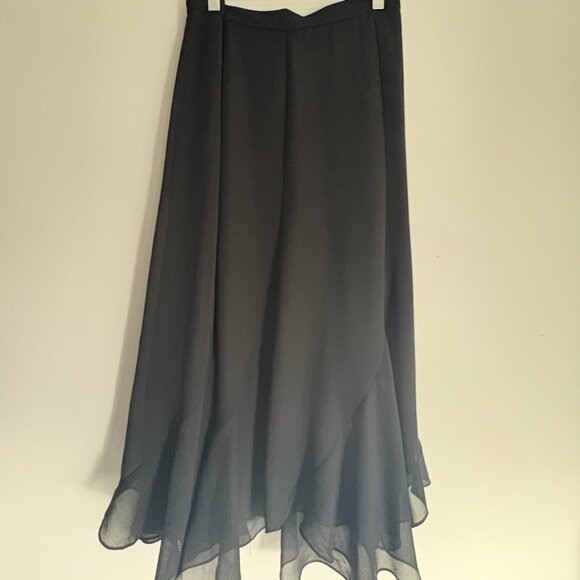 R&M Richards Black High-Low Maxi Skirt - Size 20W, NWT - Picture 1 of 7